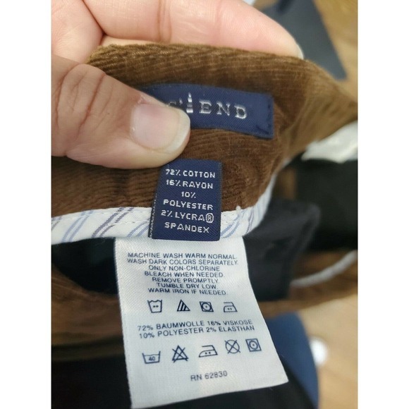 Land's End Women's Brown Cotton & Rayon Modern Fit Boot Cut Casual Pants - Picture 11 of 13